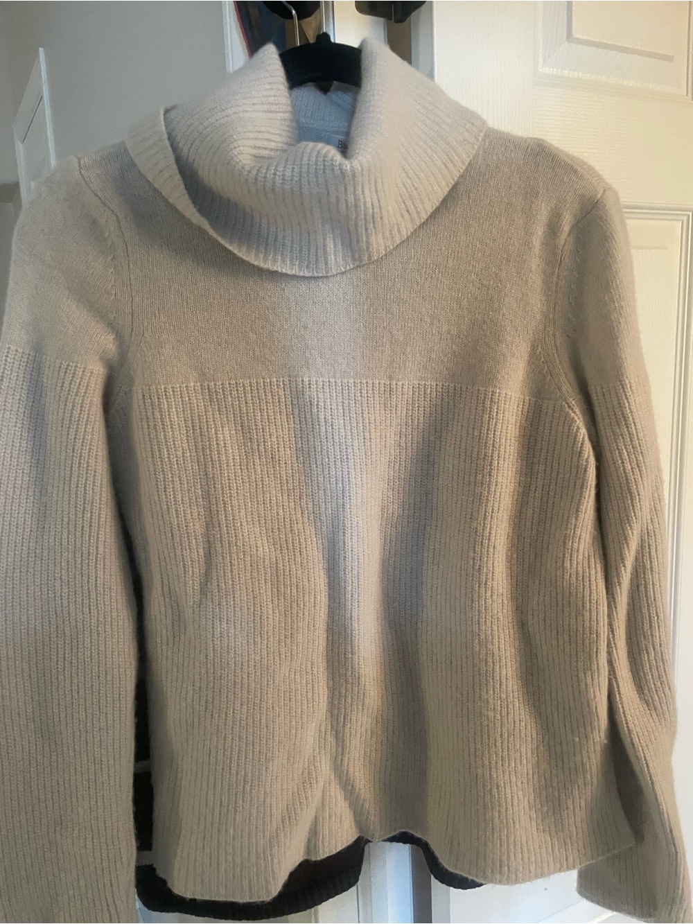 Women's Cream Turtleneck Sweater